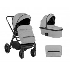 Kikka Boo Бебешка комбинирана количка Tiffany 2 в 1, light grey