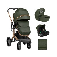Kikka Boo Irene Baby Stroller 3 in 1, army green Kikka Boo Irene Baby Stroller 3 in 1, army green