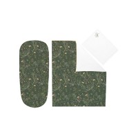 Kikka Boo Бебешки спален комплект за количка 6 части Secret Garden, зелен