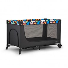 KinderKraft Travel cot 2in1 Joy 2, happy shapes