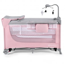 KinderKraft Сгъваема Бебешка кошара с аксесоари Leody full