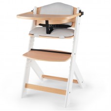 KinderKraft Столче за хранене ENOCK 2 в 1 с възглавница, бяло