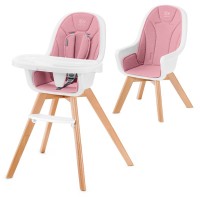 KinderKraft Столче за хранене Tixi розово