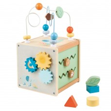 Lelin Toys Дървен дидактически куб Вълшебна гора