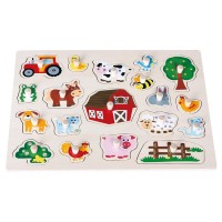 Lelin Toys Peg Puzzle Farm