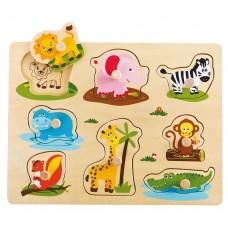 Lelin Toys Safari Peg Puzzle