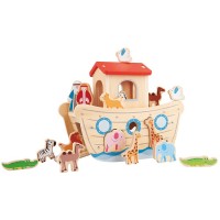 Lelin Toys Дървен сортер Корабът на Ной