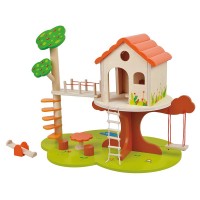 Lelin Toys Детска дървена къща на дърво