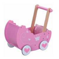 Lelin Toys Дървена количка за кукли