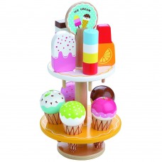 Lelin Toys Детски дървен щанд за сладолед