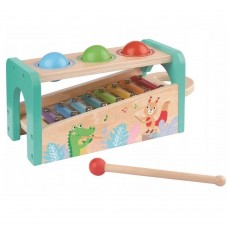Lelin Toys Wooden Hammer and Xylophone