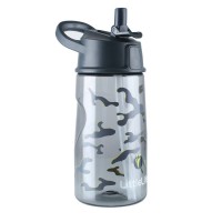 LittleLife Flip-top water bottle 550ml, Camouflage