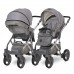 Lorelli Бебешка комбинирана количка Rimini Premium, сива