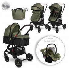 Lorelli Детска количка Alba Premium, зелена