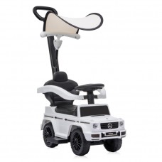 Lorelli Ride On Car Mercedes Benz G350D with handle and canopy, white