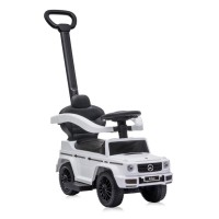 Lorelli Ride On Car Mercedes Benz G350D with handle, white