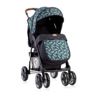 Lorelli Baby stroller Ines with footcover black leaves