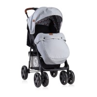 Lorelli Baby stroller Ines with footcover black and grey