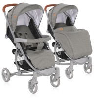 Lorelli Baby stroller S300 with footcover, Grey