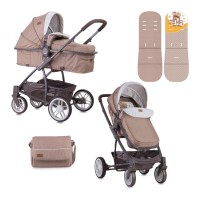 Lorelli Комбинирана бебешка количка  S500 с чанта и покривало Happy Family