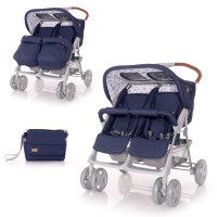 Lorelli Twin stroller Twin blue
