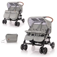 Lorelli Twin stroller Twin Grey