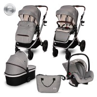 Lorelli Stroller Glory 3 in 1 with carrycot, opaline grey