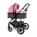 Lorelli Бебешка комбинирана количка Lora Set pink