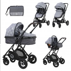 Lorelli Baby stroller Sena Set, grey squared