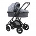 Lorelli Baby stroller Sena Set, grey squared