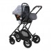 Lorelli Baby stroller Sena Set, grey squared