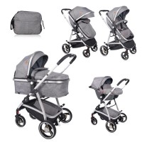 Lorelli  Бебешка комбинирана количка Sola Сет сива