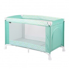Lorelli Бебешка кошара на 1 ниво Verona зелена зиг-заг