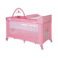 Lorelli Noemi 2 Layers Plus Baby Travel Cot, pink