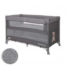 Lorelli Up and Down 2 Layers Baby Travel Cot, grey Bear