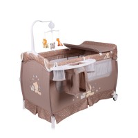 Lorelli Бебешка кошара на 2 нива Sleep'N'Dream бежова мече Lorelli Бебешка кошара на 2 нива Sleep'N'Dream бежова мече