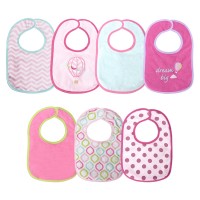 Lorelli Bibs with velcro 7 pcs, girl