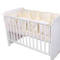 Lorelli Cot Bumper Big Uni 60x120 cm ecru