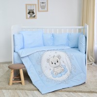 Lorelli 5-elements Bedding Set, Bear blue