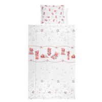 Lorelli Детски спален комплект от 4 части, Мече с възглавница Lorelli Детски спален комплект от 4 части, Мече с възглавница