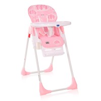 Lorelli Cryspi Baby High Chair, pink hearts