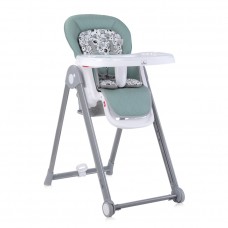 Lorelli Party Baby High Chair, iceberg green PU leather