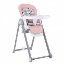Lorelli Party Baby High Chair, mellow rose PU leather