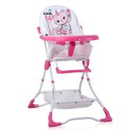 Lorelli Bonbon Baby High Chair pink cat