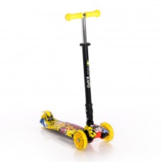 Lorelli Scooter Rapid, yellow graffiti