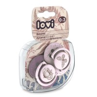 Lovi Dynamic Силиконови залъгалки Botanic 2 броя, розови 