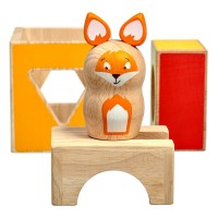 Lucy and Leo Sly Fox Wooden Toy set