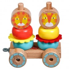 Lucy and Leo Pyramid on wheels Lions