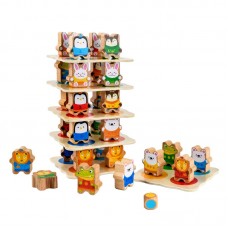 Lucy and Leo Animal Tower Wooden set