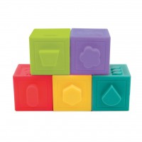 Ludi Комплект 5 броя цветни кубчета